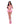Club Candy Halter Open Cup Bra, Skirt & Thong Pink S/M