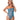 Flirty Hearts One Shoulder Thong Teddy - Blue L/XL