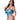 Flirty Hearts One Shoulder Thong Teddy - Blue Queen