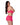 Get It Girl Lace Bra & Skirt Set - Pink Queen