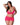 Get It Girl Lace Bra & Skirt Set - Pink Queen