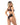 Wet Look & Mesh Cut Out Bodysuit Black L/XL