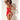 Lace & Mesh Open Back Babydoll & G-String Red S/M