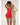 Lace & Mesh Open Back Babydoll & G-String Red S/M