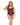 Black & Red Teddy with Attached Garter Straps 1X/2X