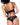 Night Butterfly Bra & Panty Set - Black L/XL