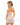 Lia Underwire Floral Embroidered Halter Babydoll w/G-String Bright White 