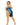 Block You Out Bandeau Set Black/Blue Queen