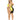 Block You Out Bandeau Set Black/Yellow Queen