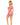 Right Thru Me Fishnet Skirt Set Neon Pink O/S