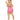 All You Need Cut Out Dress Neon Pink Queen