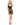 Black Strappy Cut Out Chemise One Size