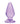 RealRock Crystal Clear 4.5" Anal Plug - Purple