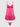 Pink lace nightgown against a white background