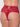 Red Bella Lace Cheeky Crotchless Panties