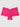 Bright Pink Bella Lace Cheeky Crotchless Panties