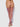 Person wearing sheer purple stockings with a white background