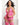 Tie Front Babydoll & Stockings Set - Pink O/S