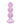 Lavender Haze Beaded Anal Plug - Lavender/White