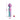 Gradient purple to blue Mighty Muse Mini Wand Massager with measurements on a white background