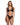 black chantilly eyelash lace bralette with matching thong panties