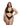 plus size black chantilly eyelash lace bralette with matching thong panties