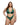 plus size green chantilly eyelash lace bralette with matching thong panties