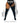 A size chart graphic showing a model from the waist down wearing black thigh-high stockings, with text indicating short and long lengths and measurements for thigh circumference.