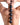 Man holding Master Series Black Baller Anal Beads on his back against a white background