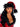Vinyl & Faux Fur Santa Hat Red and Black _  Adult Toy Box