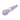 Purple silicone wand vibrator on a white background