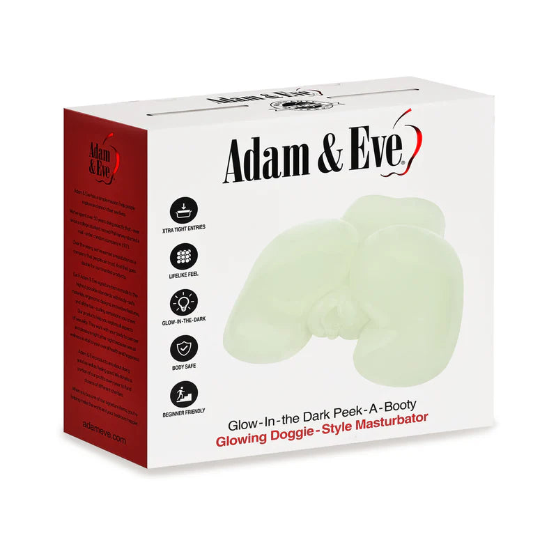 Adam & Eve Peek-A-Booty Glow-in-the-Dark Masturbator Adult Toy Box Adam & Eve Peek-A-Booty Glow-in-the-Dark Masturbator Adult Toy Box