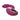 Purple silicone Adam & Eve Rose Gold Clit Tickler Vibrator with a rose gold accent on a white background