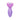 Purple Adam & Eve Rotating Rose Anal Plug on a white background