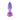 Purple Adam & Eve Rotating Rose Anal Plug on a white background