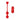 Red kegel trainer with heart and oval shapes on a white background