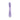 Purple rabbit-shaped toy on a white background