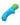 Rave Ridged-G G-Spot Vibrator Blue/Green