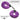 Master Series Cuffed in Furry Purple Handcuffs