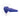 Blue silicone butt plug on a white background