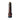 A black and red marbled thrusting dildo stands upright against a white background, showcasing its detailed texture and realistic design.