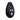 Black remote with digital display and buttons on a white background