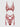 Angelina Red Lips Embroidered Cutout Teddy