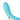 Close-up of turquoise LELO Switch Double-Sided Wand Vibrator on a white background
