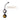 A black dual-bulb pelvic floor training device with a pale pink heart-shaped stone in the upper bulb and a golden-brown tiger's eye stone in the lower bulb, shown on a white background with the text 'Natural Kegel Balls for Yoni & Pelvic Floor Training'.