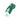 Green male masturbator with a digital display and light on a white background