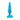 Blue silicone butt plug on a white background