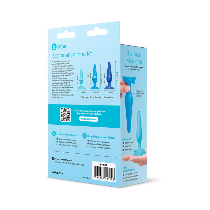 b-Vibe 3-Piece Anal Plug Training Kit - Body-Safe Silicone Adult Toy Box b-Vibe 3-Piece Anal Plug Training Kit - Body-Safe Silicone Adult Toy Box