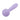 Purple flexible mini wand massager on a white background