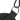 Close-up of a black strap with a metal carabiner on a white background